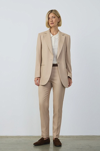 Однотонный жакет, цвет бежевый MILA