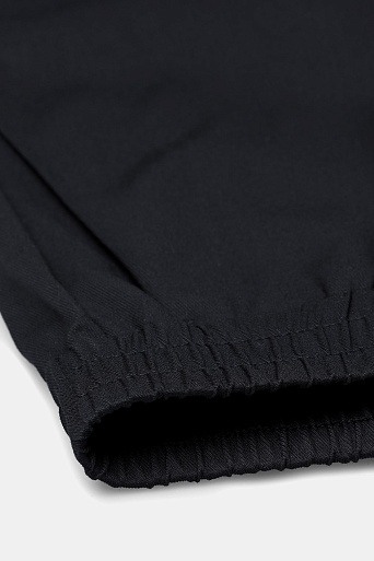 Зауженные брюки из модала на резинке, черные