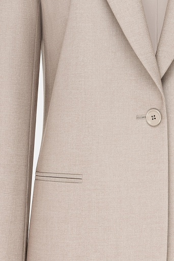Удлиненный жакет, бежевый MILA