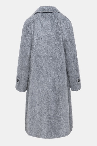 Кашемировое пальто, серое