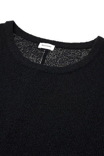 Трикотажный топ из букле, черный