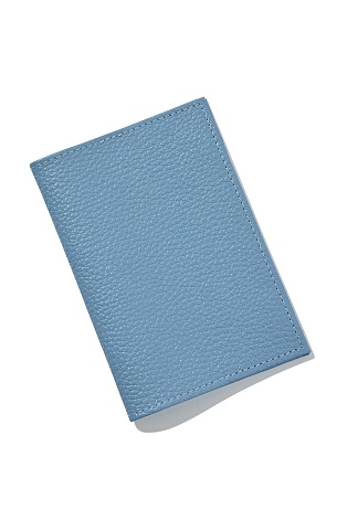 Обложка для паспорта голубого цвета