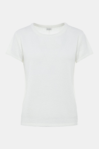 Трикотажный топ из букле, белый