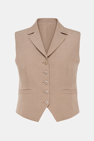 Костюмный жилет, коричневый Lilly
