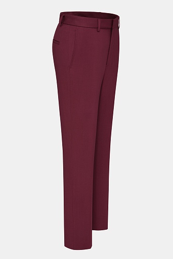 Зауженные брюки со стрелками, винные ANNIKA