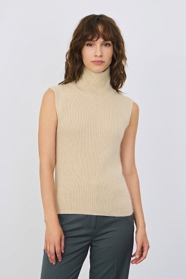 Топ без рукавов, песочный