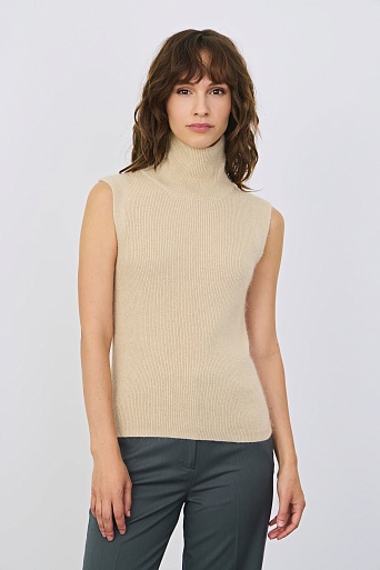 Топ без рукавов, песочный