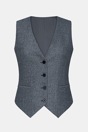 Серый пиджак в синюю клетку SMOKING II