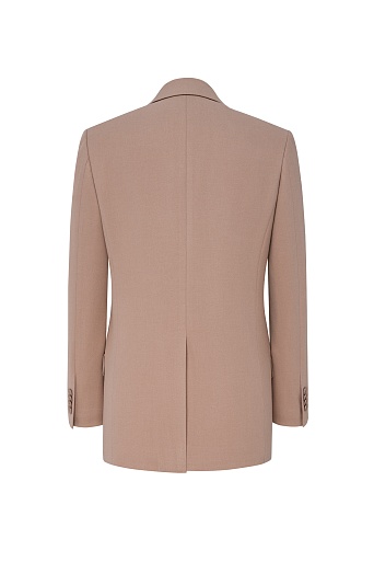 Удлиненный двубортный жакет, цвет бежевый KINSLEY