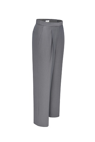 Прямые брюки серого цвета
