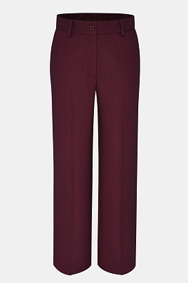 Прямые брюки со стрелками, винные MARIA