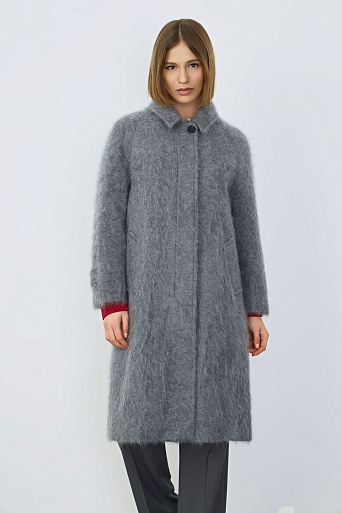 Кашемировое пальто, серое