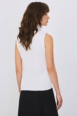 Топ без рукавов, белый