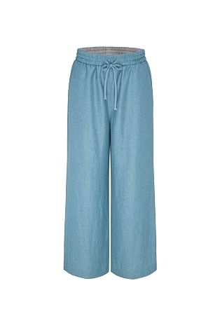 Трикотажные брюки на резинке, синие