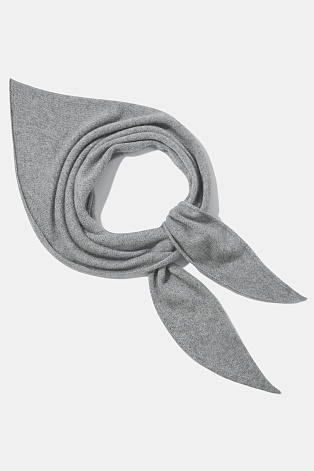 Косынка с ангорой, серая