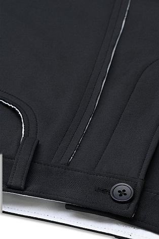 Черные широкие брюки