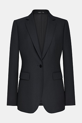 Приталенный жакет из шерсти, черный Fleur