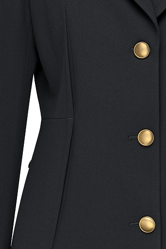 Жакет на пуговицах, черный