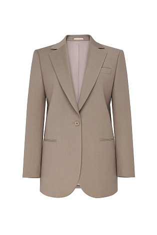 Удлиненный жакет, цвет бежевый MILA