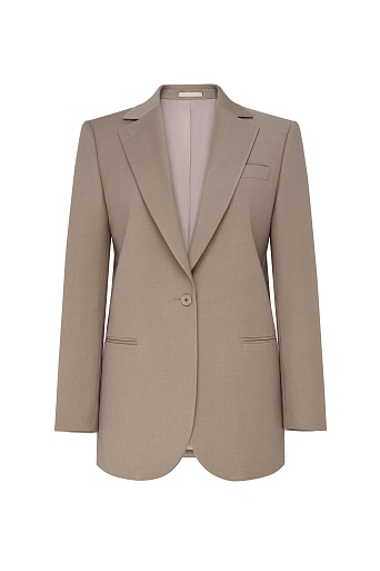 Удлиненный жакет, цвет бежевый MILA