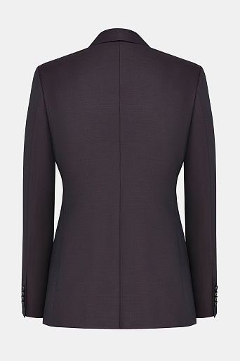 Приталенный жакет из шерсти, темный шоколад Fleur