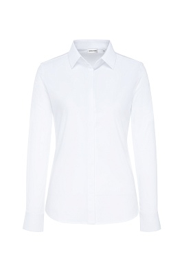 Белая блуза в рубашечном стиле