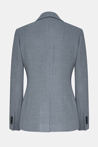 Костюмный жакет на пуговицах, серый