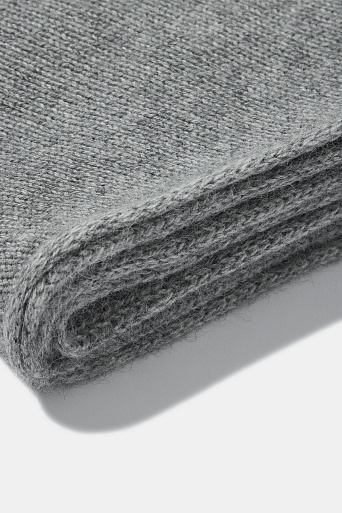 Косынка с ангорой, серая