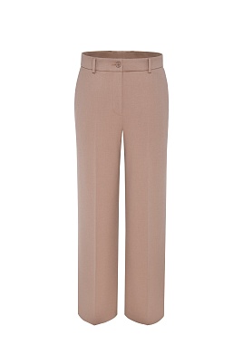 Прямые брюки со стрелками, цвет бежевый MARIA