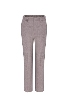 Костюмные брюки со стрелками, розовые