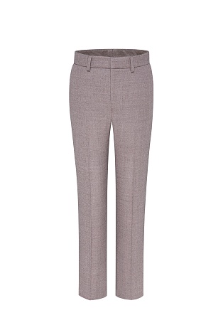 Костюмные брюки со стрелками, розовые