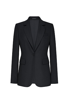 Приталенный жакет, черный