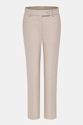 Зауженные брюки со стрелками, бежевые EMMY