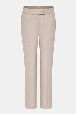 Зауженные брюки со стрелками, бежевые EMMY