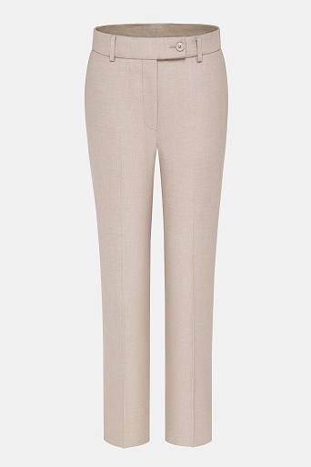Зауженные брюки со стрелками, бежевые EMMY