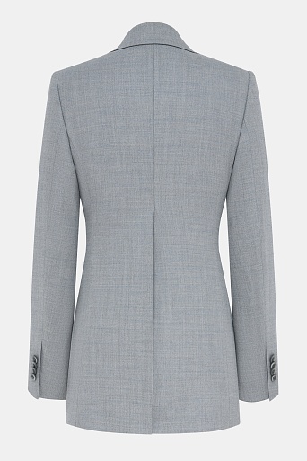 Удлиненный жакет на одной пуговице, серый FLORENCE