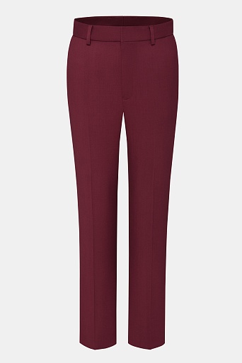 Зауженные брюки со стрелками, винные ANNIKA