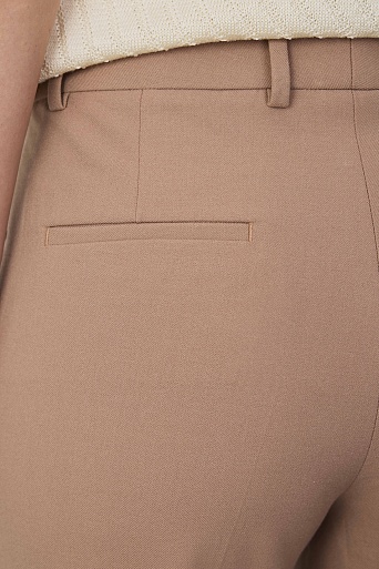Прямые брюки со стрелками, цвет бежевый MARIA
