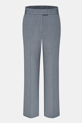 Прямые костюмные брюки со стрелками, серые NEA