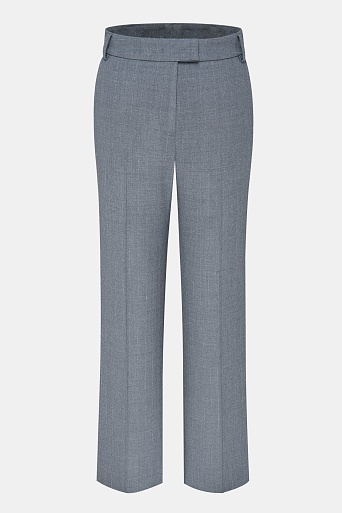 Прямые костюмные брюки со стрелками, серые NEA