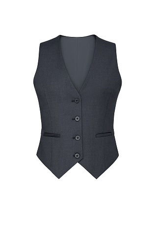 Костюмный жилет на одной пуговице, темно-серый VIVIENNE