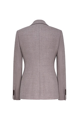 Костюмный жакет на двух пуговицах, розовый