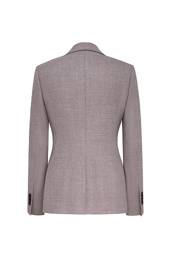 Костюмный жакет на двух пуговицах, розовый