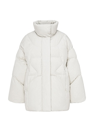 Пуховик оверсайз, цвет белый