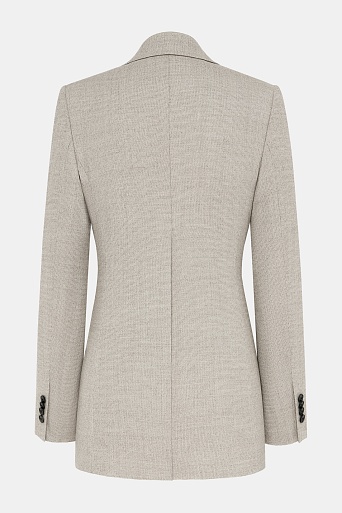 Удлиненный жакет на одной пуговице, серо-бежевый FLORENCE