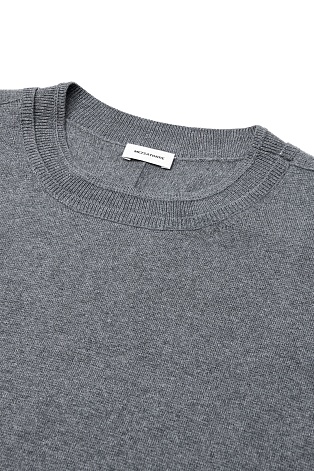 Джемпер с рукавом три четверти, серый