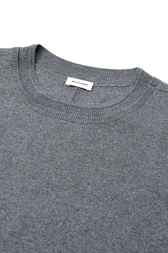 Джемпер с рукавом три четверти, серый