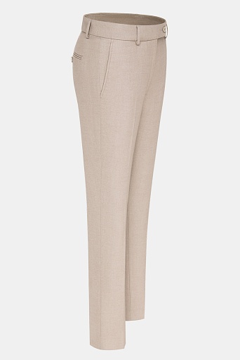 Зауженные брюки со стрелками, бежевые EMMY