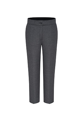 Прямые брюки, темно-серые