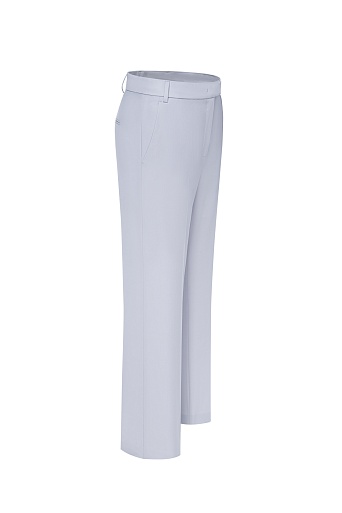 Прямые брюки из шерсти, светло-серые ANNIKA